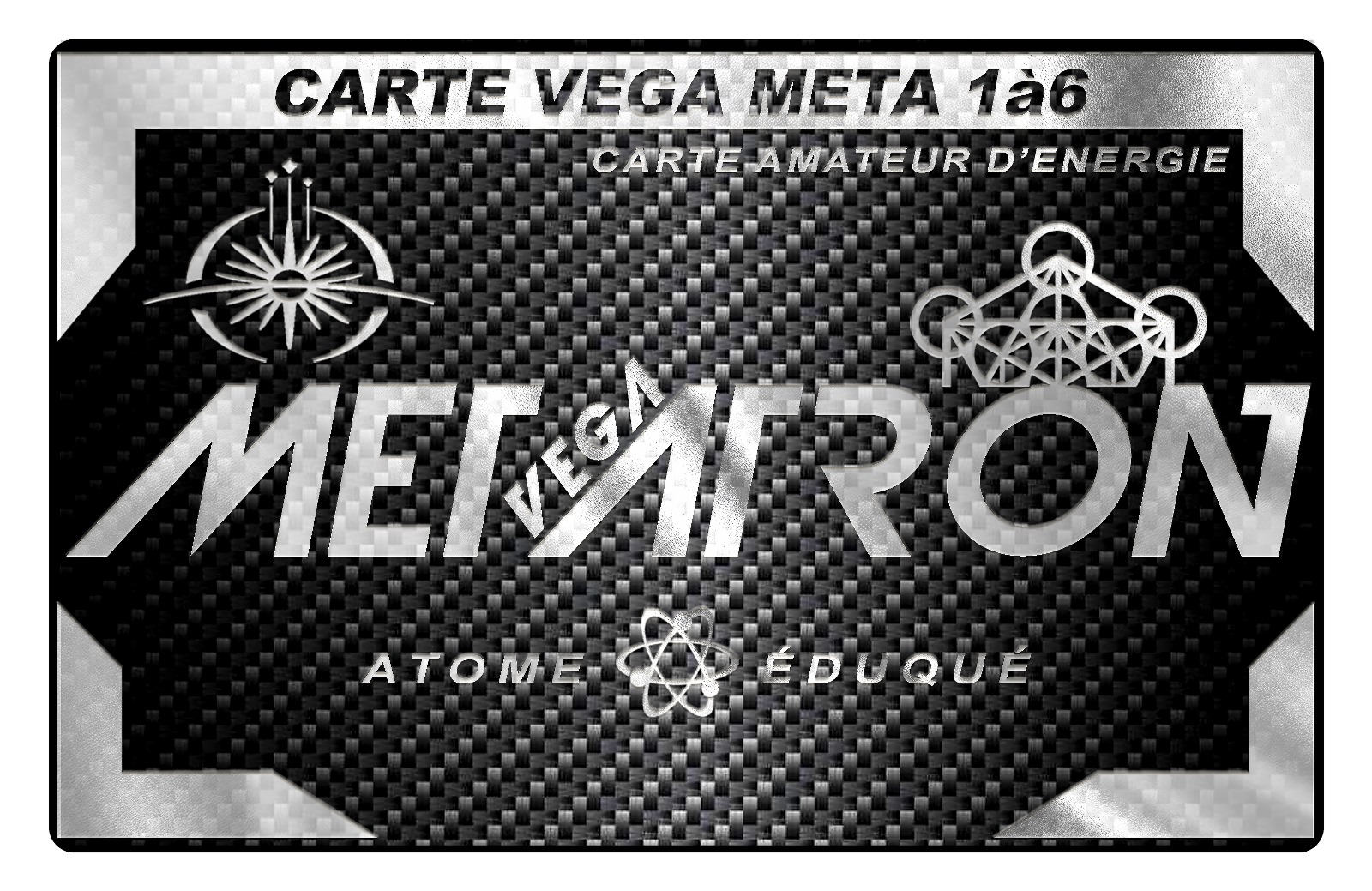 Carte Mega Meta et Véga Meta en carbone