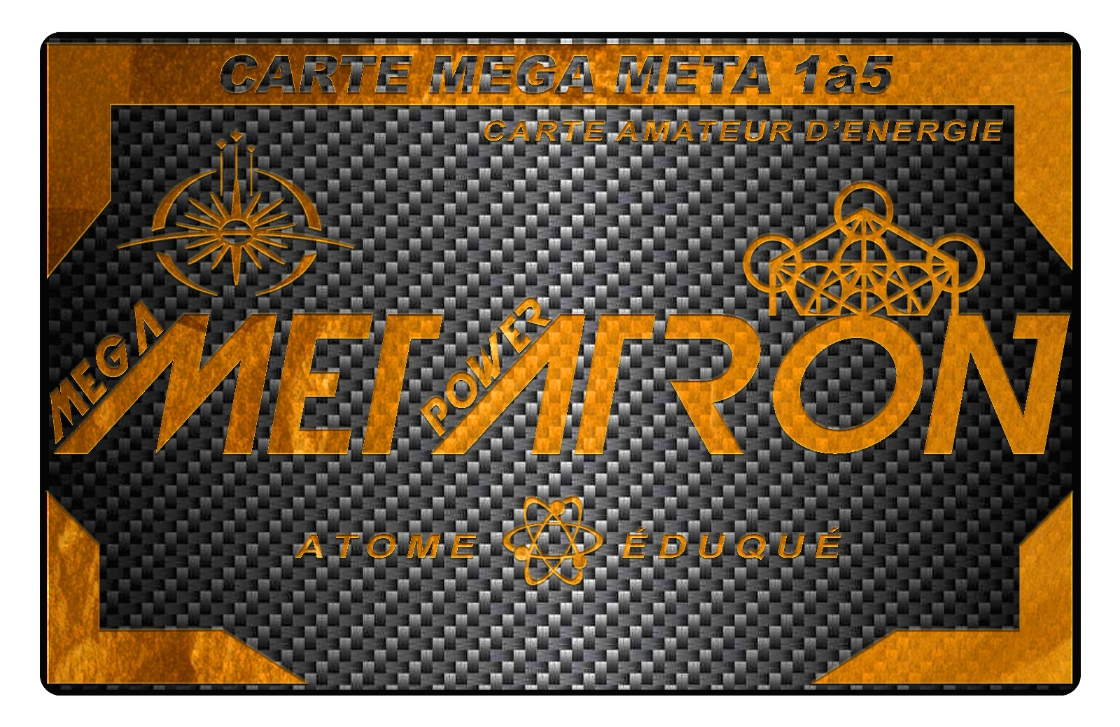 Carte Mega Meta et Véga Meta en carbone